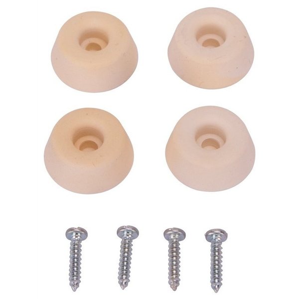 Prosource Bumper Screw Rubber 1In White FE-S519-PS